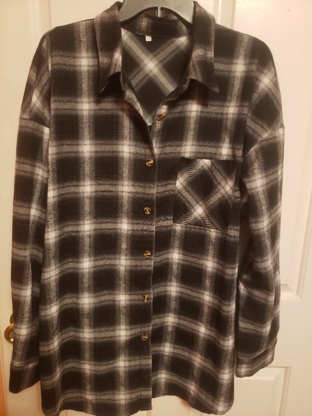 Plaid flannel button up 2X shirt.
